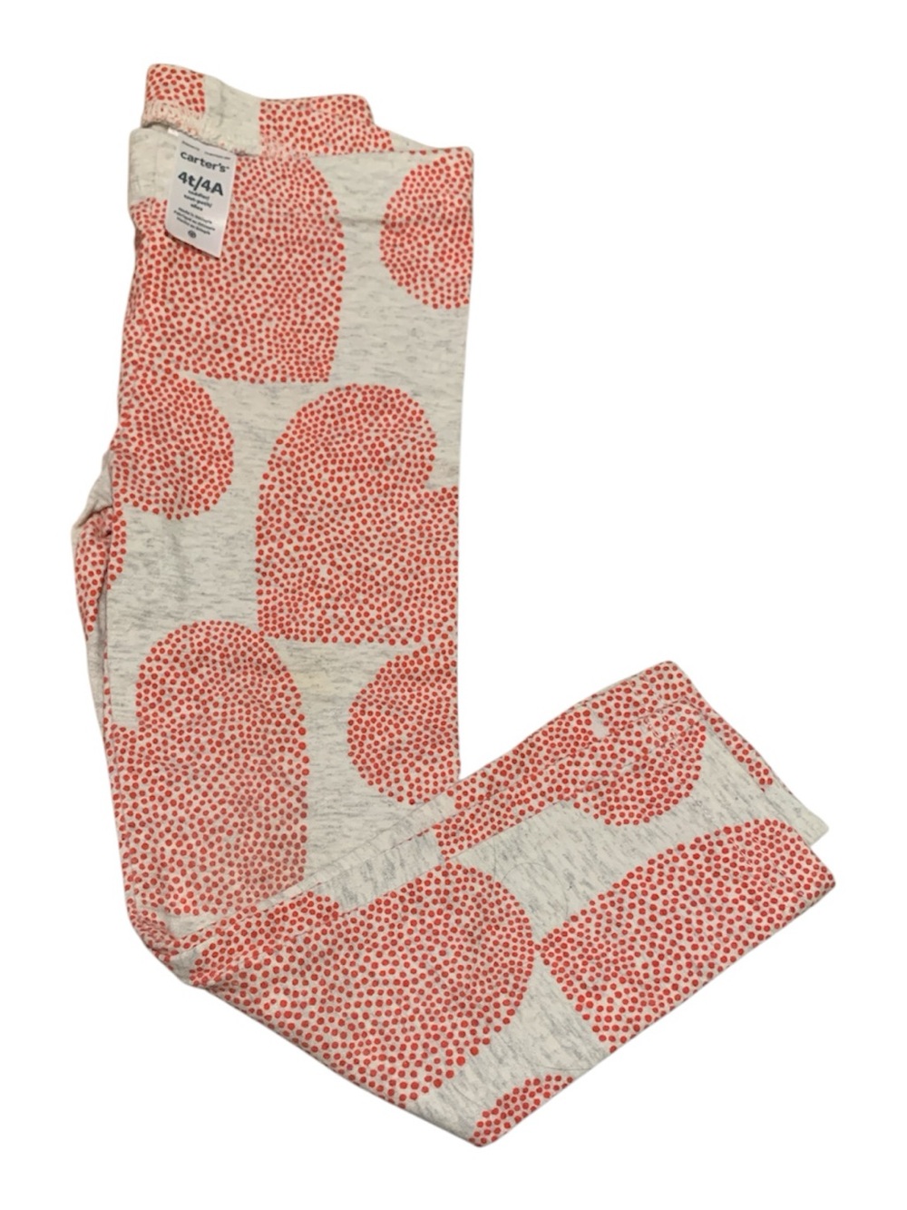 Carter's Leggings with Red Dot Heart Print